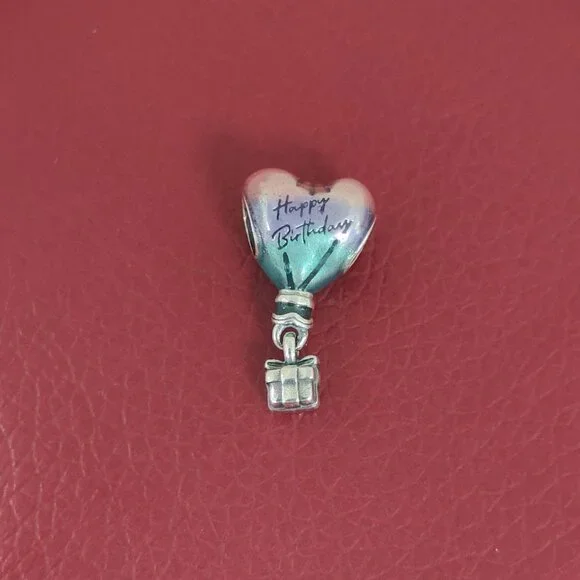 Pandora Happy Birthday Hot Air Balloon Charm S925 Silver with box